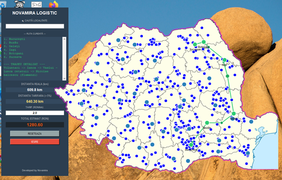 Optimizare Logistică: Automatizare Calcul Rute și Tarif